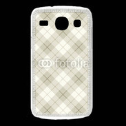 Coque Samsung Galaxy Core Effet écossais beige clair
