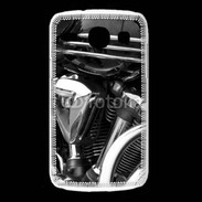 Coque Samsung Galaxy Core Moto et chrome