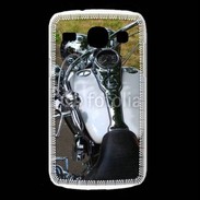 Coque Samsung Galaxy Core Moto chromée