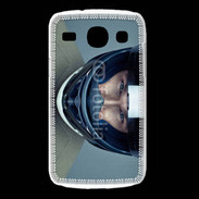 Coque Samsung Galaxy Core homme avec casque de moto