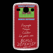 Coque Samsung Galaxy Core Plaquage Bonus offensif-défensif Rouge