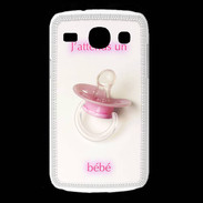Coque Samsung Galaxy Core J'attend un bébé PR