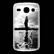 Coque Samsung Galaxy Core Personnage en noir et blanc PR