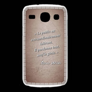 Coque Samsung Galaxy Core Public génie Rouge Citation Oscar Wilde