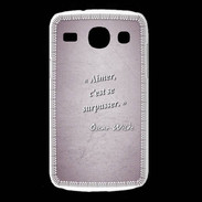 Coque Samsung Galaxy Core Aimer Rose Citation Oscar Wilde