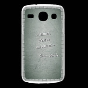 Coque Samsung Galaxy Core Aimer Vert Citation Oscar Wilde