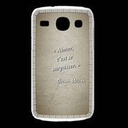 Coque Samsung Galaxy Core Aimer Sepia Citation Oscar Wilde