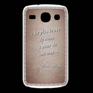 Coque Samsung Galaxy Core Brave Rouge Citation Oscar Wilde