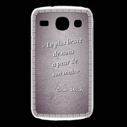 Coque Samsung Galaxy Core Brave Violet Citation Oscar Wilde