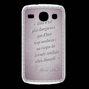 Coque Samsung Galaxy Core Trop moderne Rose Citation Oscar Wilde