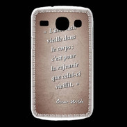 Coque Samsung Galaxy Core Ame nait Rouge Citation Oscar Wilde