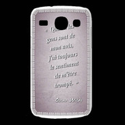 Coque Samsung Galaxy Core Avis gens Rose Citation Oscar Wilde