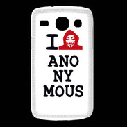 Coque Samsung Galaxy Core I love anonymous