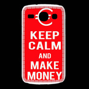 Coque Samsung Galaxy Core Keep Calm Make money Rouge