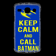 Coque Samsung Galaxy Core Keep Calm Batman Bleu