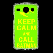 Coque Samsung Galaxy Core Keep Calm Call Batman Vert pomme