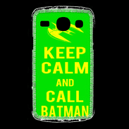 Coque Samsung Galaxy Core Keep Calm Call Batman Vert