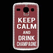 Coque Samsung Galaxy Core Keep Calm Drink Champagne Brique