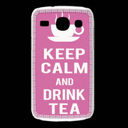 Coque Samsung Galaxy Core Keep Calm Drink Tea Rose