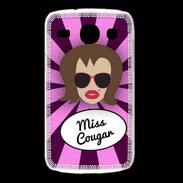 Coque Samsung Galaxy Core Miss Cougar Chatain