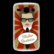 Coque Samsung Galaxy Core Mister Business Chatain