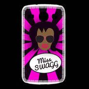 Coque Samsung Galaxy Core Miss Swag Black