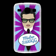 Coque Samsung Galaxy Core Mister Swag Brun