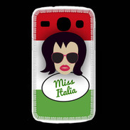 Coque Samsung Galaxy Core Miss Italie Brune