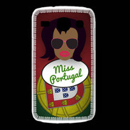 Coque Samsung Galaxy Core Miss Portugal Black