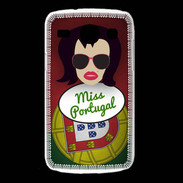 Coque Samsung Galaxy Core Miss Portugal Brune