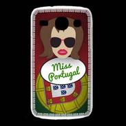 Coque Samsung Galaxy Core Miss Portugal Chatain