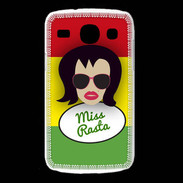 Coque Samsung Galaxy Core Miss Rasta Brune