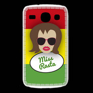 Coque Samsung Galaxy Core Miss Rasta Chatain