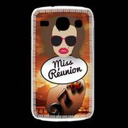 Coque Samsung Galaxy Core Miss Réunion Chatain