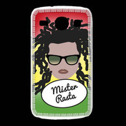 Coque Samsung Galaxy Core Mister Rasta Blanc