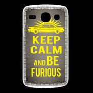 Coque Samsung Galaxy Core Keep Calm and Be Furious Gris