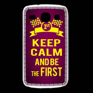 Coque Samsung Galaxy Core Keep Calm and Be the First Rose