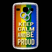 Coque Samsung Galaxy Core Keep Calm and Be Proud mens Gay