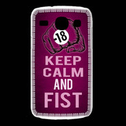 Coque Samsung Galaxy Core Keep Calm and Fist Rose