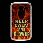 Coque Samsung Galaxy Core Keep Calm and Grenade Feu