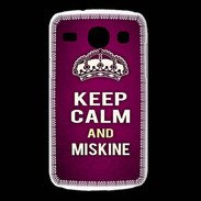 Coque Samsung Galaxy Core Keep Calm and Miskine Rose