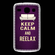 Coque Samsung Galaxy Core Keep Calm and Reelax Violet