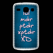 Coque Samsung Galaxy Core LOL MDR bleu ZG