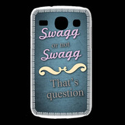 Coque Samsung Galaxy Core Swag or Not bleu ZG