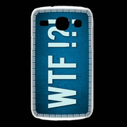 Coque Samsung Galaxy Core WTF bleu ZG