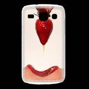 Coque Samsung Galaxy Core Plaisir et fraise PR20