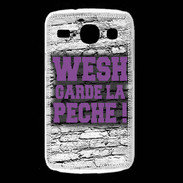 Coque Samsung Galaxy Core Wesh garde la pèche Violet