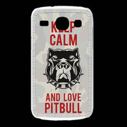 Coque Samsung Galaxy Core Keep calm pitbull 2 ZG