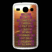 Coque Samsung Galaxy Core Message codé ZG