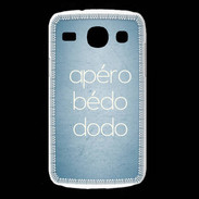 Coque Samsung Galaxy Core Apéro bédo dodo bleu ZG